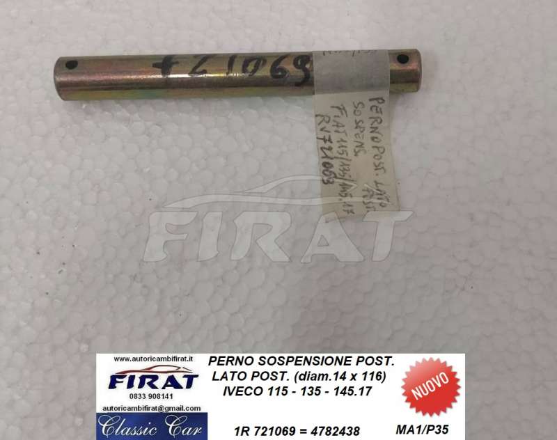 PERNO SOSPENSIONE FIAT 115 - 135 - 145.17 POST. (721069)